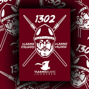 Zelfklever - 1302 - Vlaamse Strijders